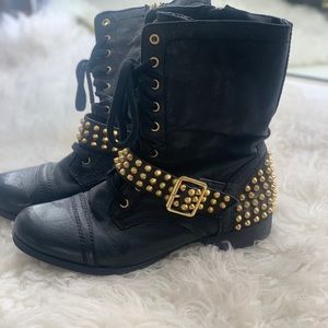 Steve Madden Military Combat Boots